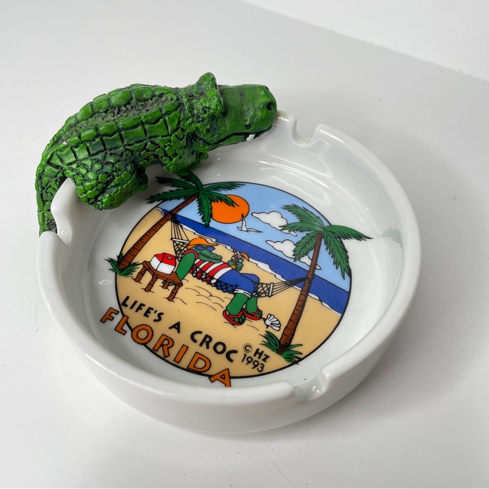 Life’s a Croc Vintage‎ Florida Ash Tray 4” 1993